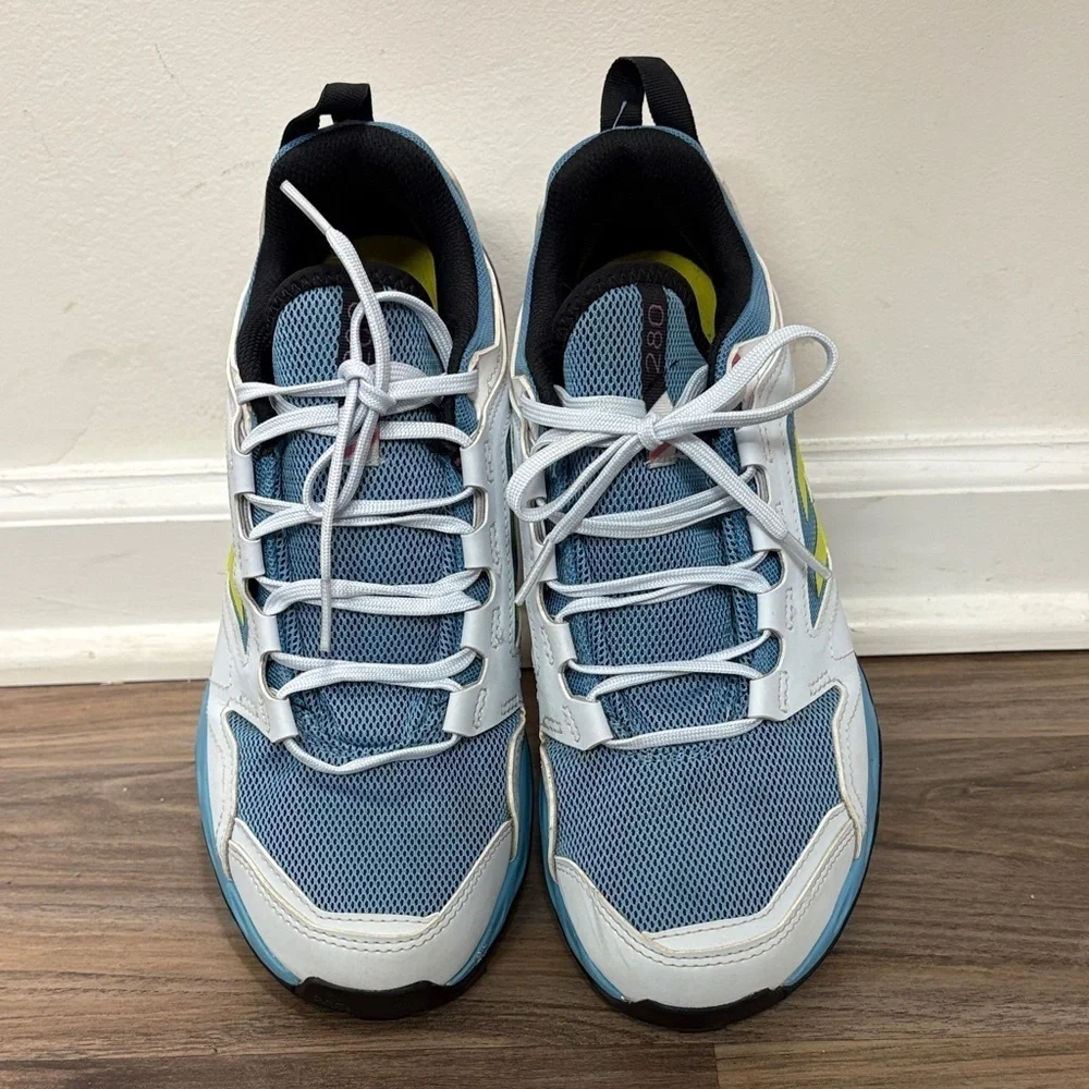 Adidas Women’s Sneakers in Blue and Neon Yellow